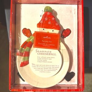 Hallmark Snowman Plate And Spreader Set